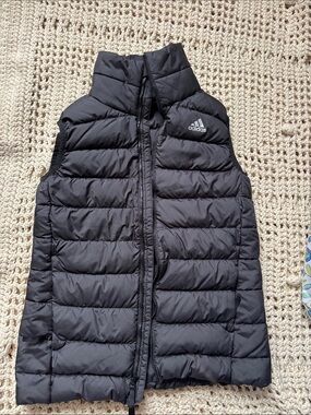 adidas Black Quilted Puffer Vest
